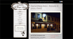 Desktop Screenshot of osteriaalborgoantico.it